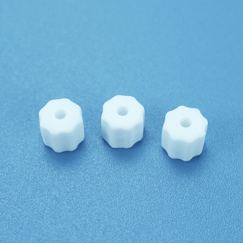 
Medical disposable blue and white luer lock cap 