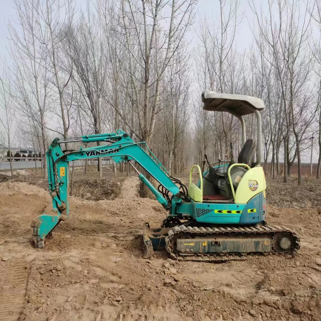 Second hand VIO20 mini excavator 1ton 2ton crawler earth digger machine with dozer