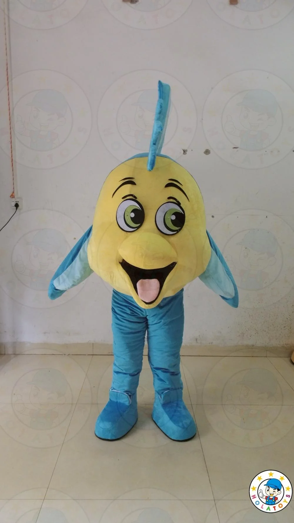 Hola Aquarium Flounder Mascot Costume/Cosplay Mascot