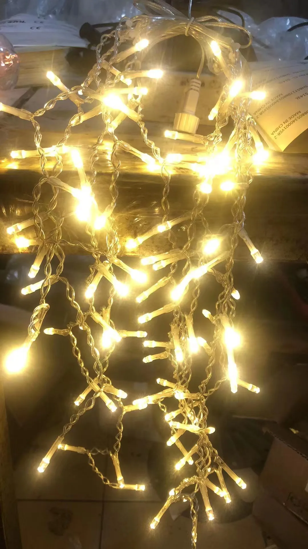 New Year Christmas Wedding Party Decorative Home LED String Lights Curtain Icicle Fairy Garland light