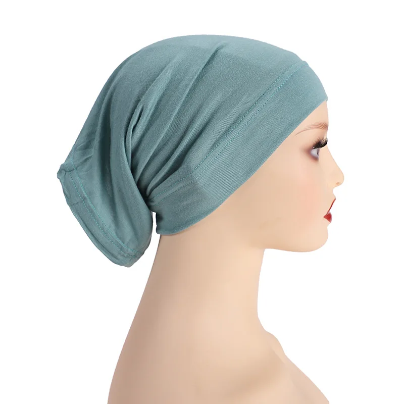 2022 Hijab Cap Muslim Cotton Under Scarf Hijab Cap Inner Caps Accept Color LOGO Designer Hijab Supplier