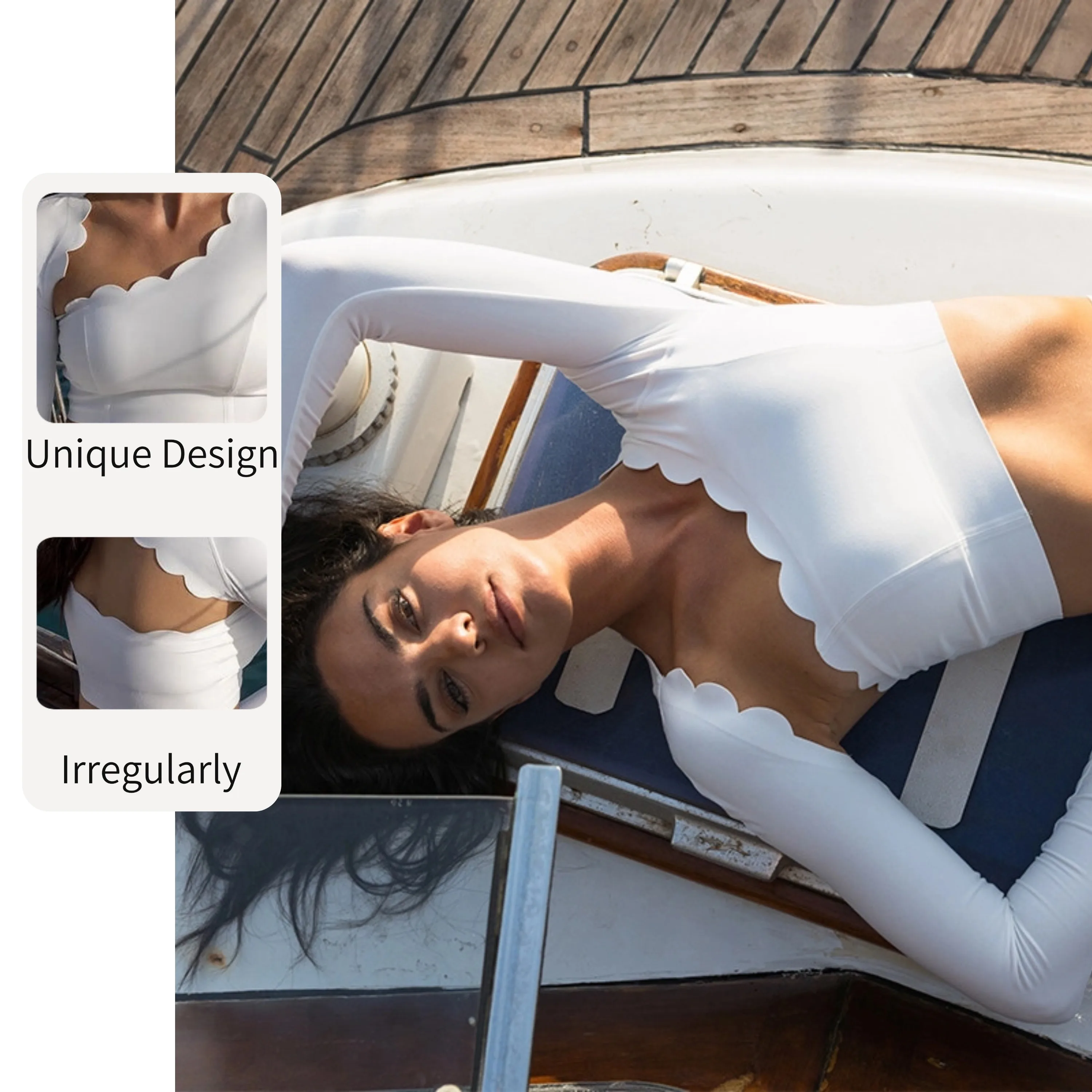 2024 New Long Sleeve Hollow Out Short Top Running Workout Tennis Gym Active Wear Sports Fitness Clothing Yoga Top Women