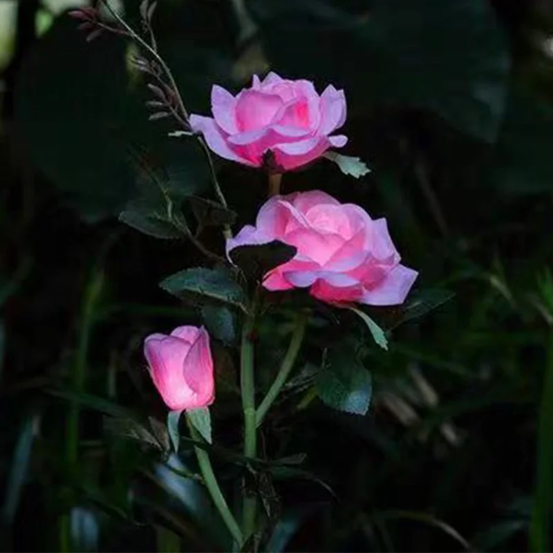 Factory Custom Event & Party Supplies Led Rose Flower Light Artificial Flower Led Rose For Decorations Wedding Wedding