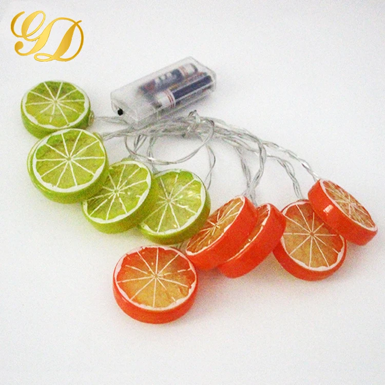 
3M 20LEDs Lovely Yellow Lemon CE RoHS LED String Lights Battery Powered 
