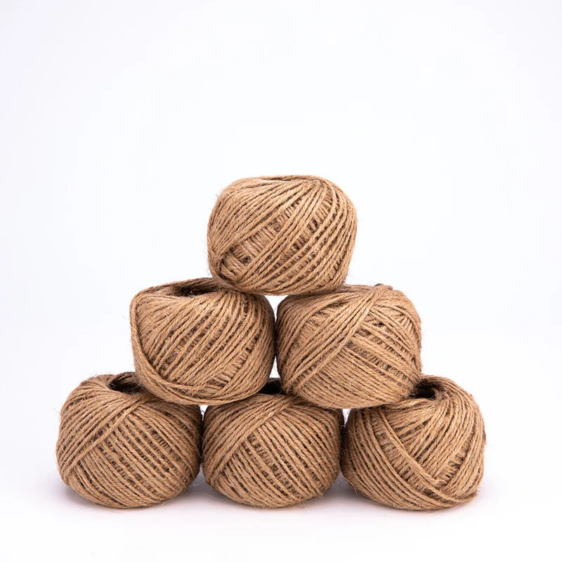 
Factory direct 100% hemp rope 3 strands hemp ball creative handmade DIY woven rope 