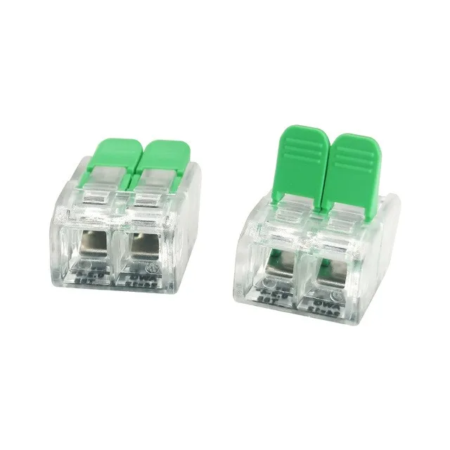 Hot Sale Push in wire Connector 2 Pin Quick Terminal Block Screwless Connection Block