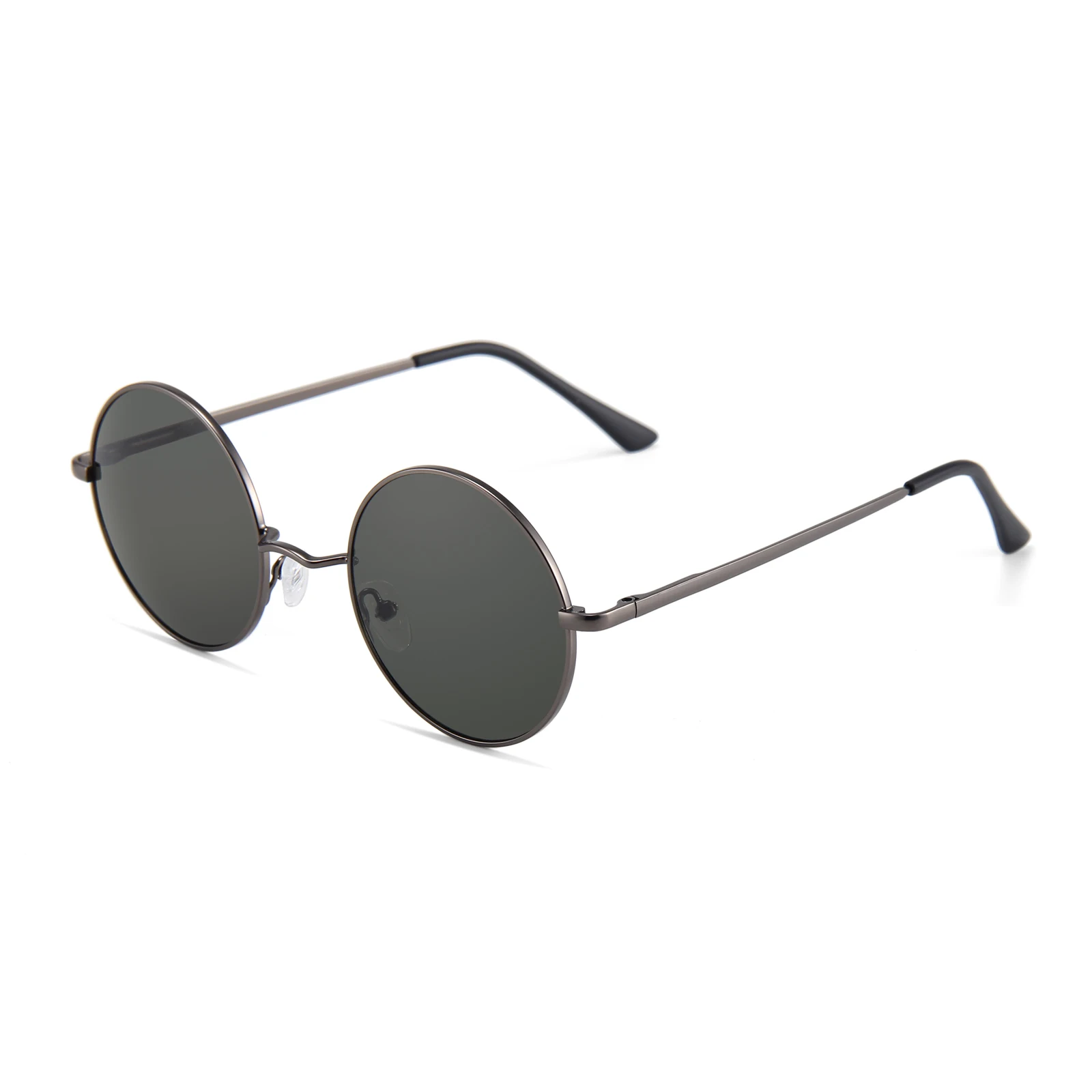 new fashion mirrored italian circle metal frame round vintage sunglasses