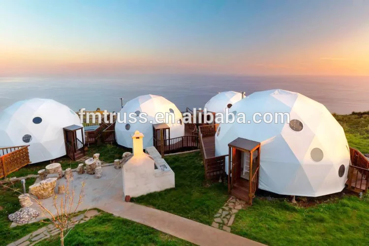 Outside Waterproof Garden Dome Igloo Large Glamping Party Geodesic Round Dome Tent For Trade Show Glamping