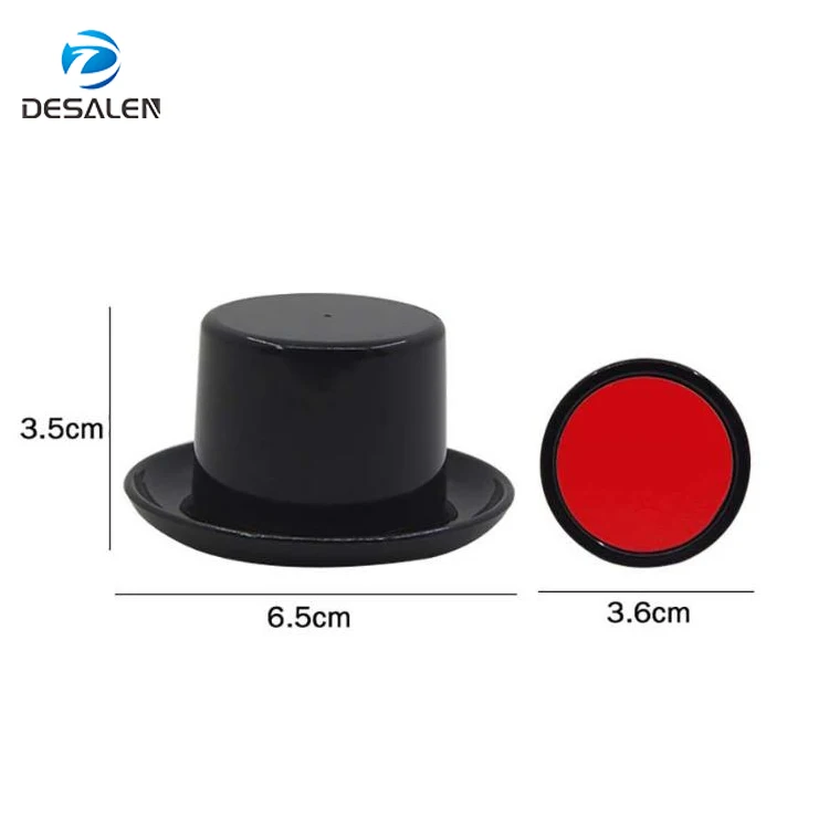 Desalen Close Up Stage Props Magician Kids Toys Magic Tricks Rainbow Piece Plastic Magic Hat