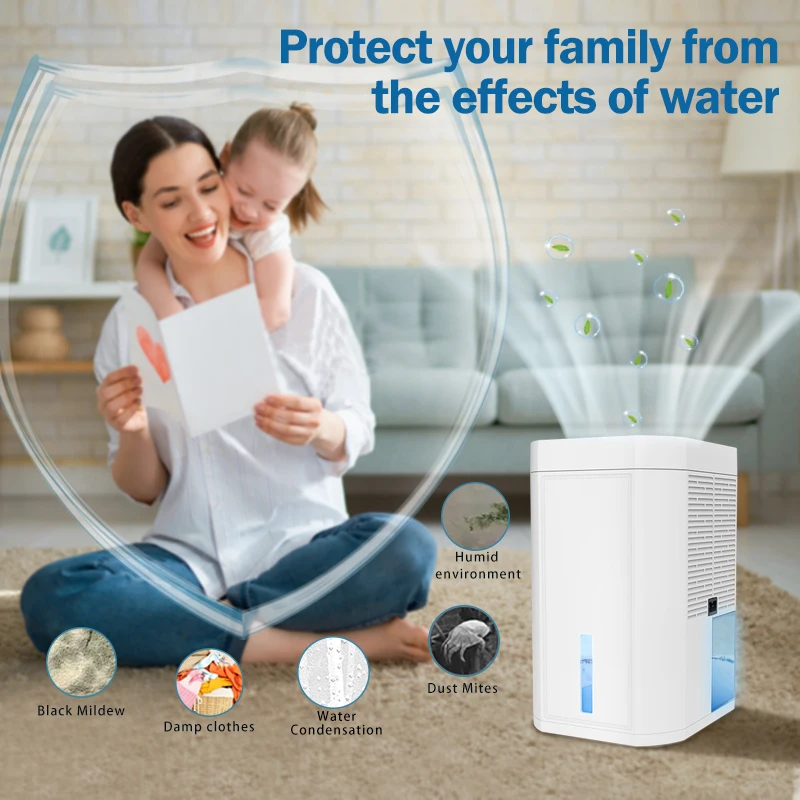 Drying Clothes Bedroom Wardrobe Peltier Moisture Absorbers Air Dryer Compact Portable Electric 1000ml Small Dehumidifiers Home