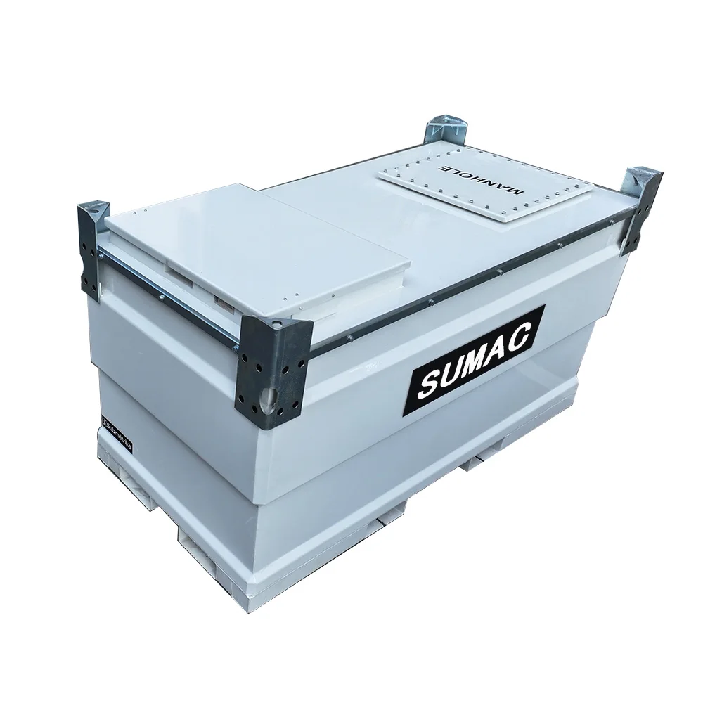 Sumac Auto Double Wall Self Bunded Fuel Tank With Pump Mobile Fuel Storage Tank Container Diesel Station Fuel Tank Gas Station