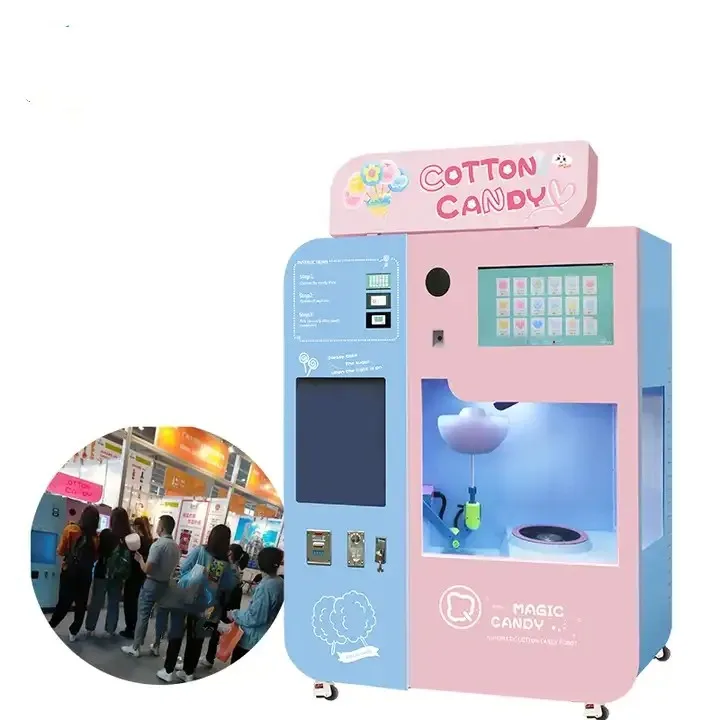 Automatic Cotton Candy Vending Machine Cotton Candy Machine