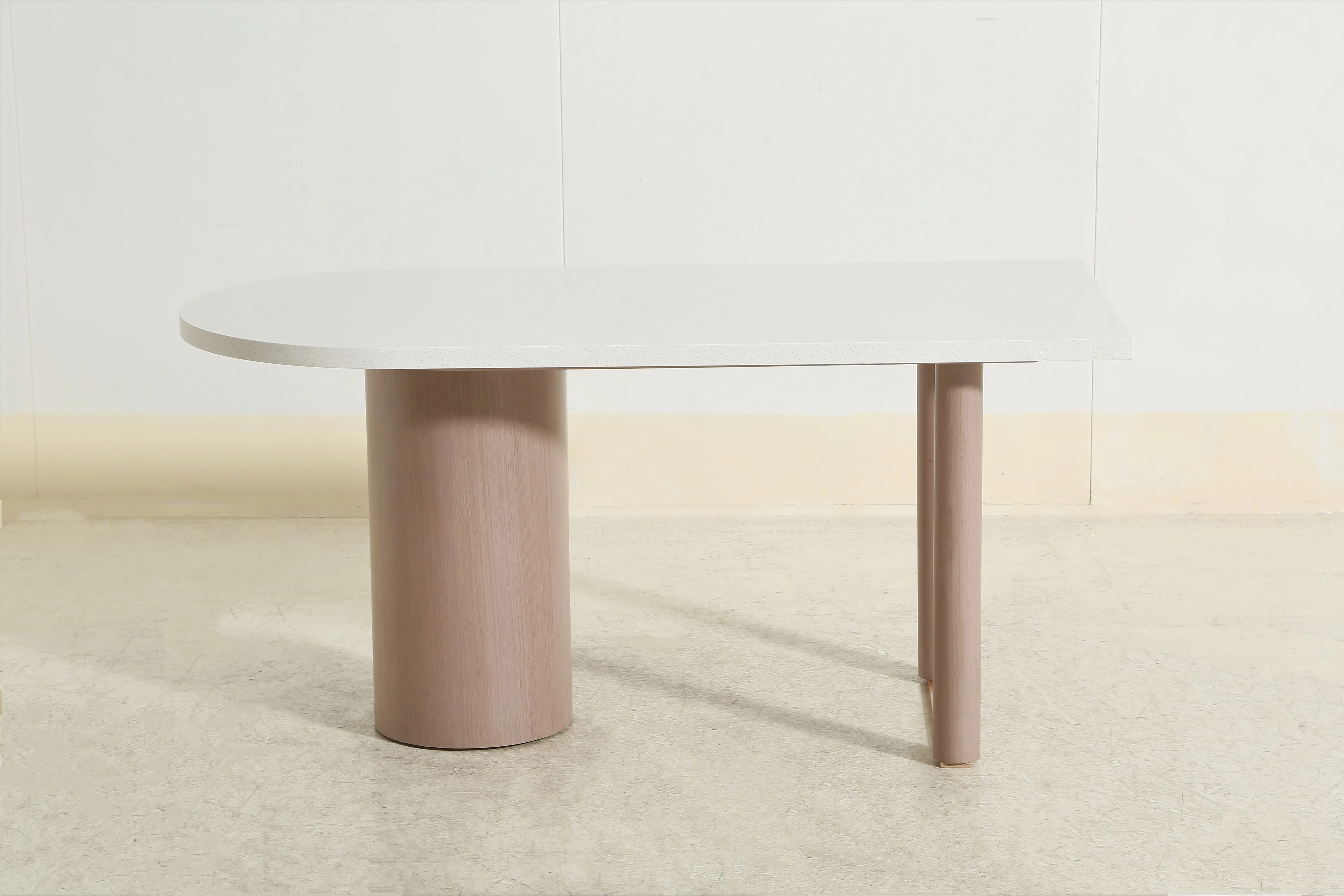 recycled pine Home designer Rectangular metal legs sheet table modern simple for villa hotel homestay dining coffee area table