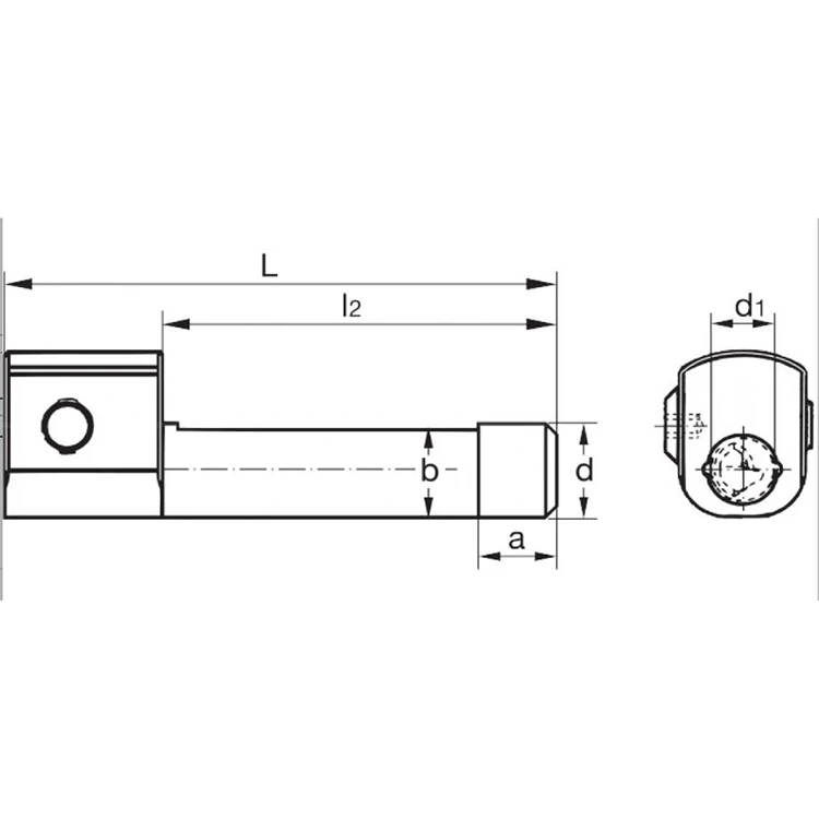 Turning toolholder for stationary use (without boring bar) 12/4 mm Cutting Tools