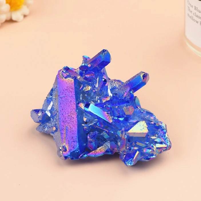 Wholesale natural Reiki crystal stone spirit angel Aura Quartz crystal Cluster