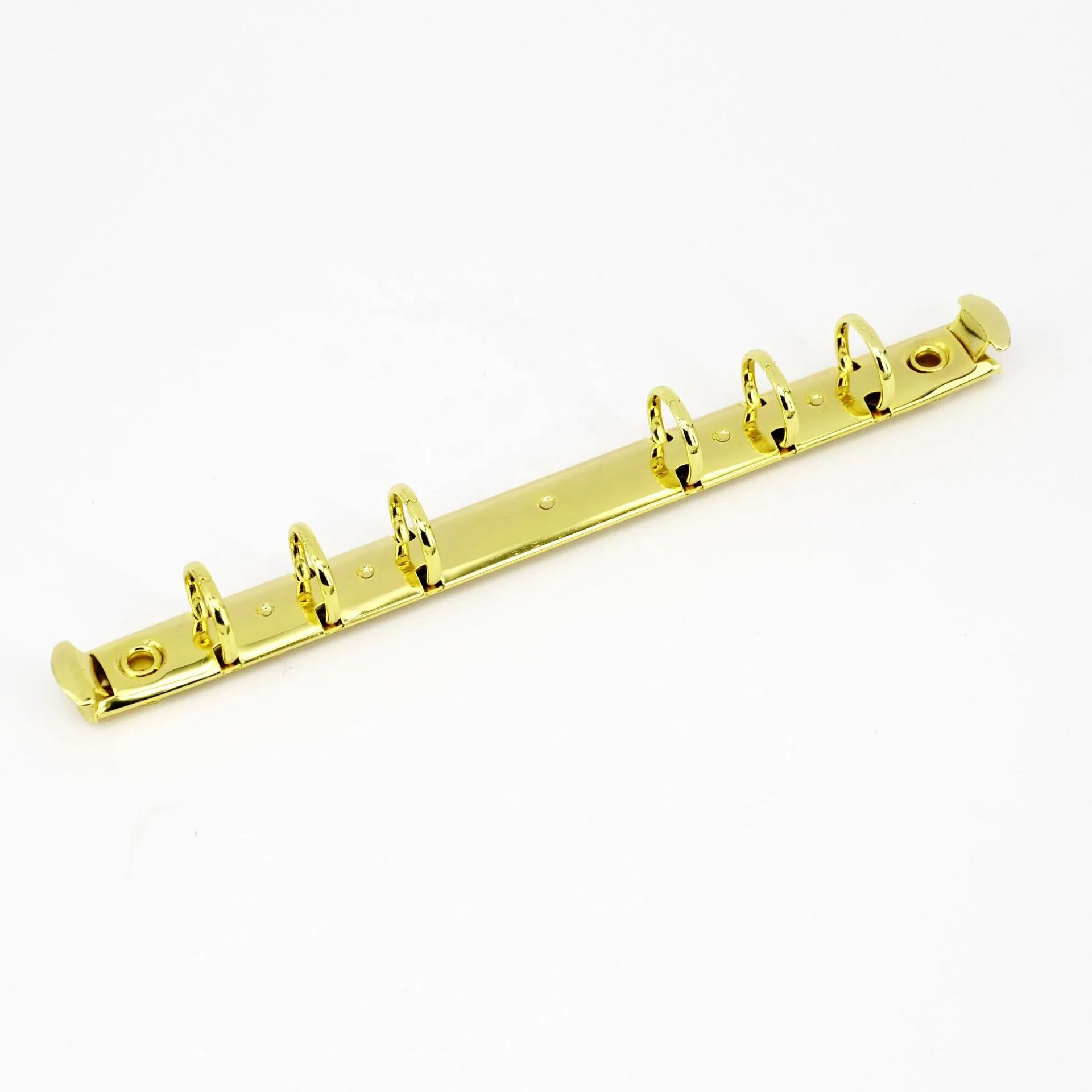 Factory Metal Book Binding Clip Binder 6 Ring Binder Mechanism With Plate Ring Metal Clip On Notebook A7/A6/A5/B5/A4 Ring Clip