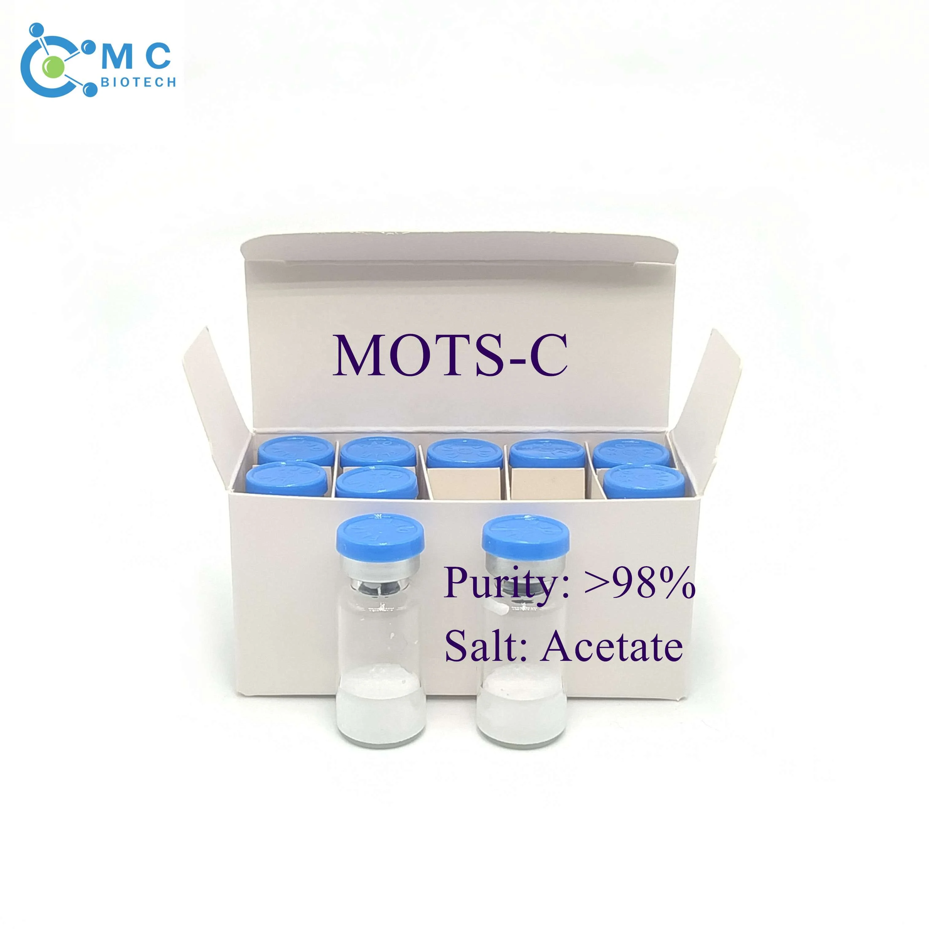 
99.8% Purity 10mg MOTS-C human Acetate peptide powder CAS 1627580-64-6 
