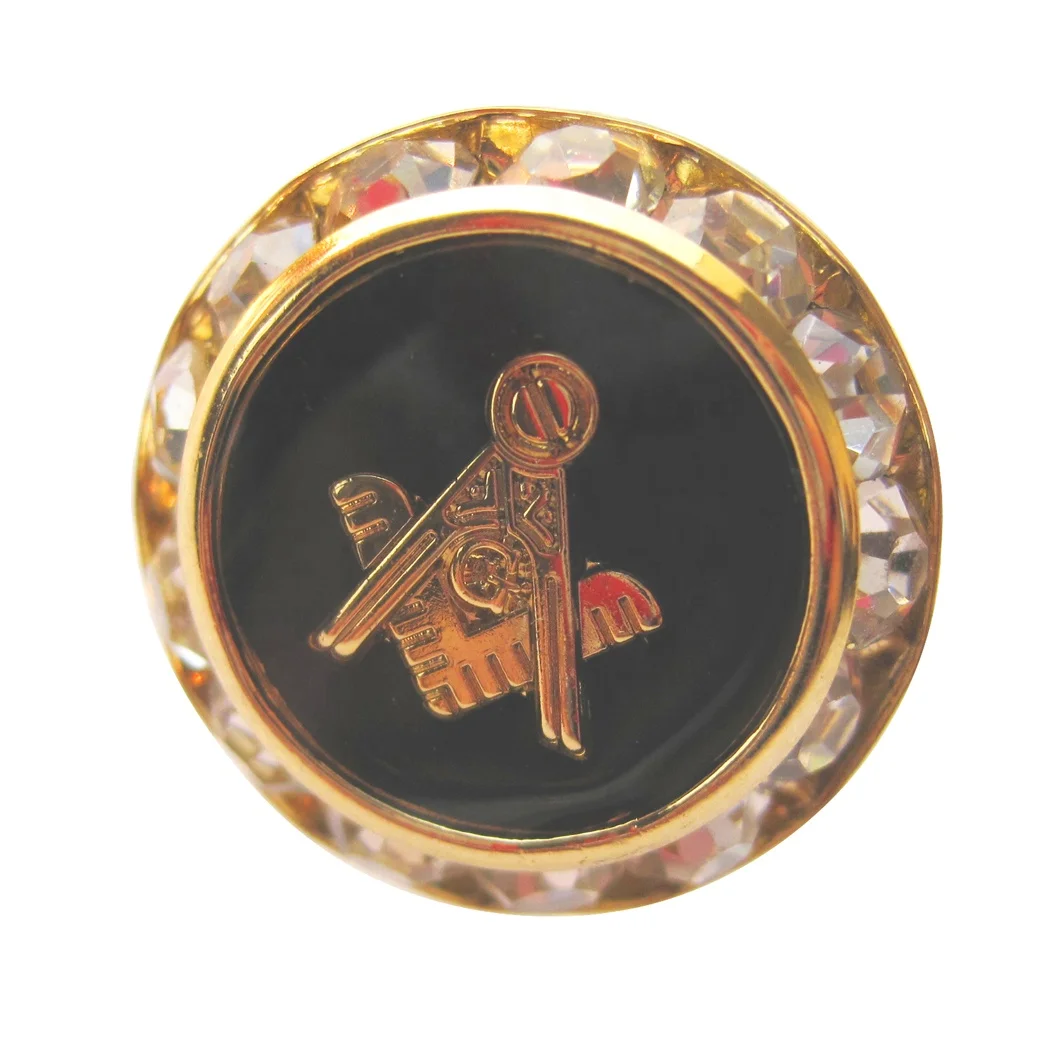 Заказные мужские пустые запонки, оптовая продажа от производителя, винтажные масонские роскошные запонки с логотипом, золотые металлические эмалированные запонки