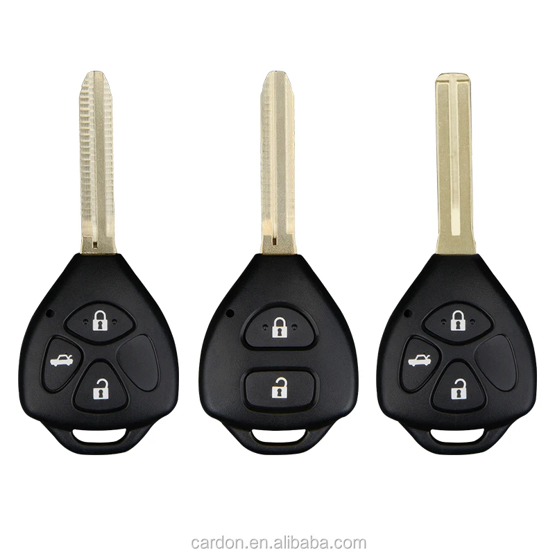 High quality New blade 2/3/4 Button Fob Remote Key shell Case blank fit for TOYOTA Corolla Hilux Camry Avalon Matrix Yaris Venza