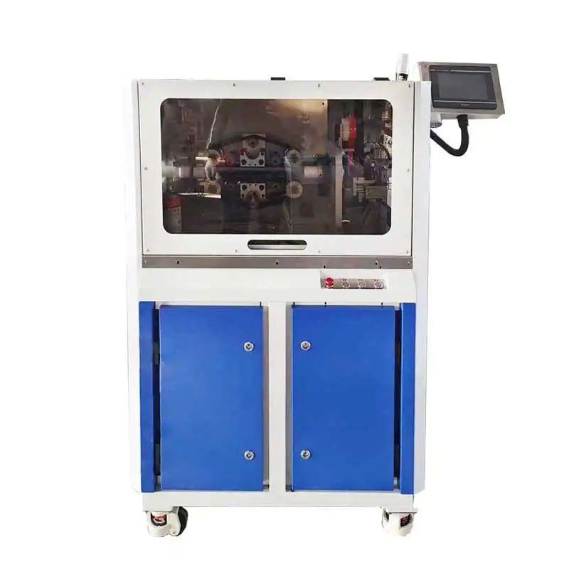 CB-T15 Nylon braid race hose automatic cutting and tape wraping machine