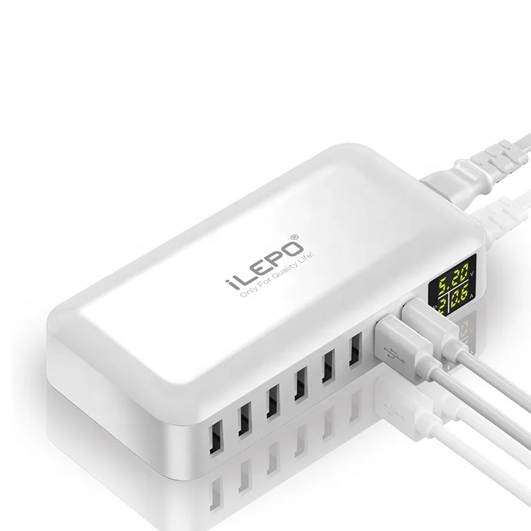 Многократное зарядное устройство, быстрая зарядка через USB, зарядное устройство с 8 портами, многофункциональное зарядное устройство USB для смартфонов, планшетов, 5 В, зарядка для сотового телефона
