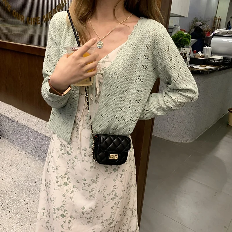 
Pearl bag women 2021 New trendy Japanese and Korean Chanl-style mini chain lipstick pack all-match shoulder messenger bag 