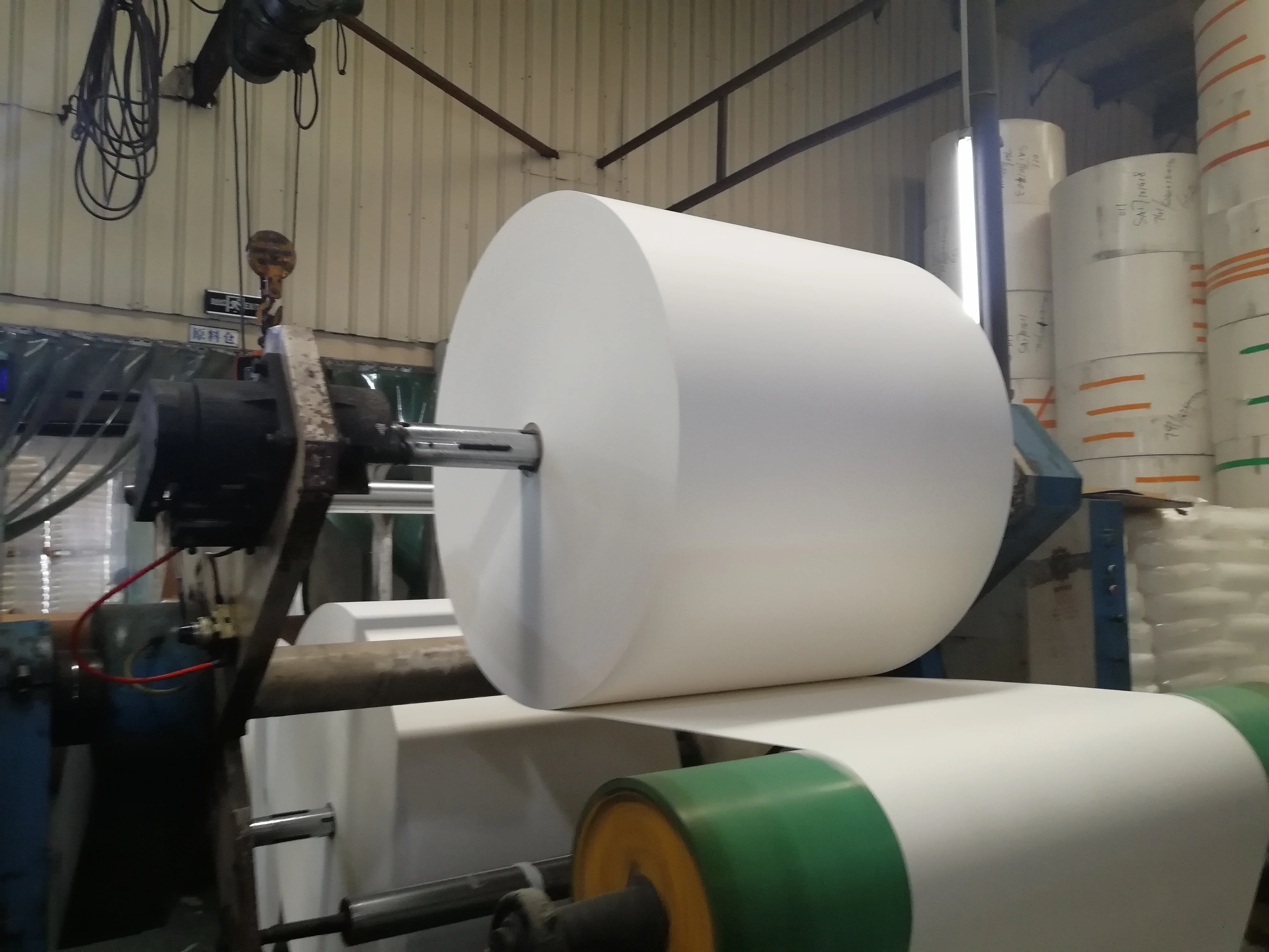 
single side PE coated flexo printing paper rolls paper cup raw material 