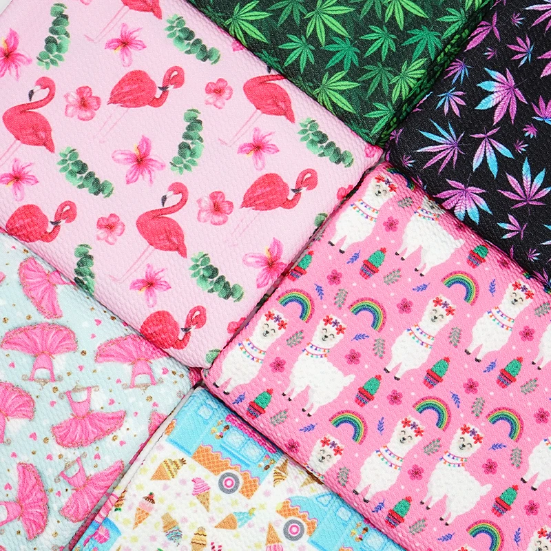 Wholesale Bullet polyester taffeta fabric Rolls Custom 4 Way Stretch Liverpool Fabric style textile for Hair Bows 50*140CM