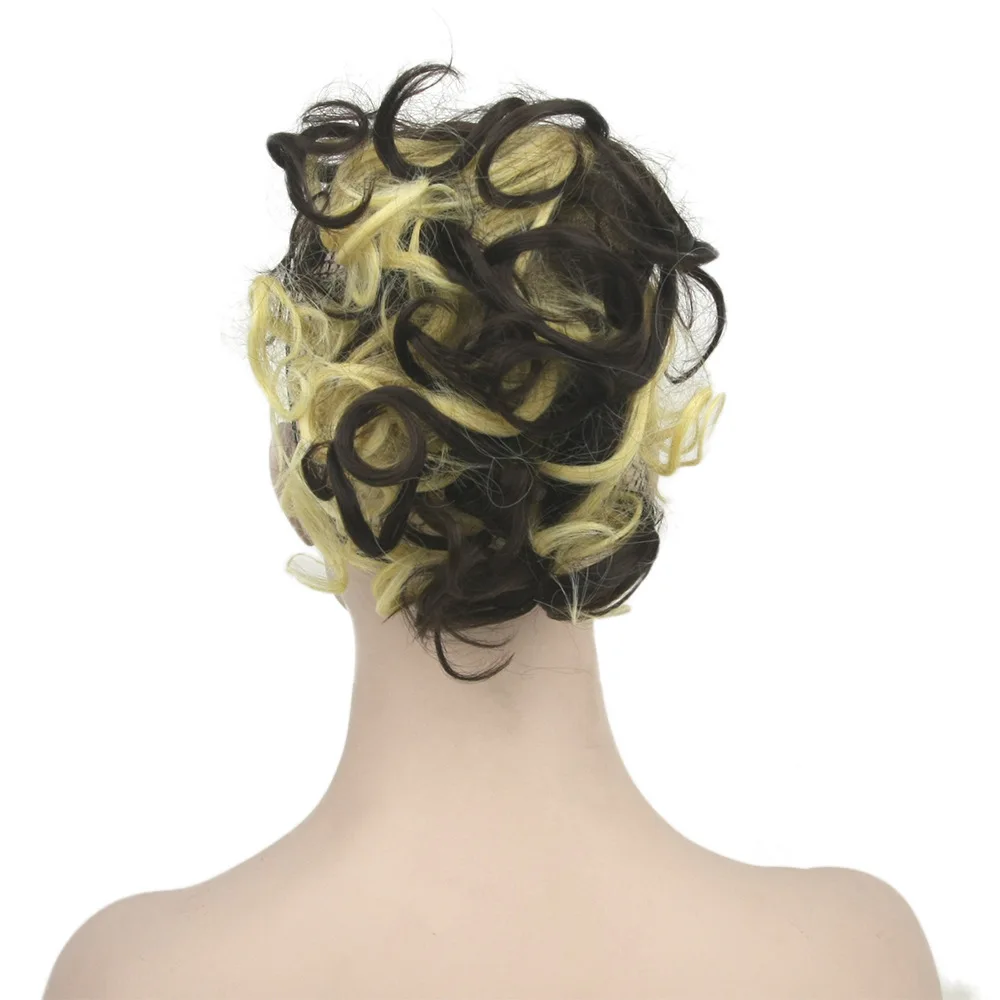 Европейские и американские горячие продажи shrapnel конский хвост удлинение волос Короткие парики по низкой цене Shrapnel конский хвост пушистый