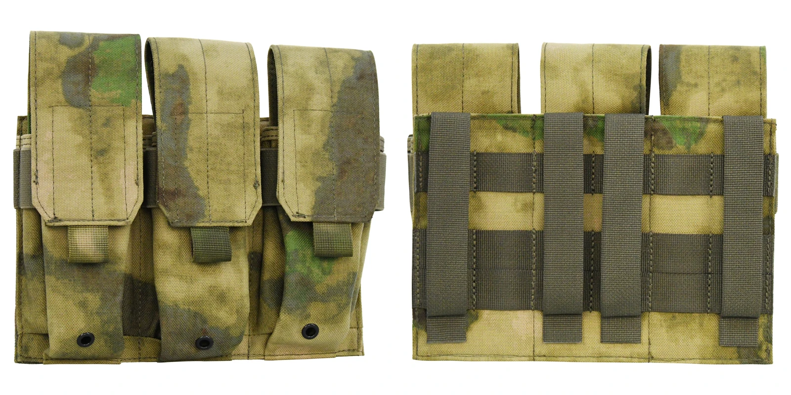 GAF 1000D Durable Nylon FG Color Tactical Triple Mag Pouch for Tactical Vest