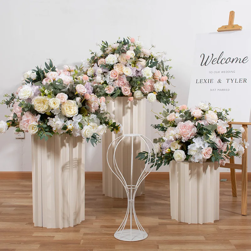 OEM Pink Flower Centerpieces For Wedding Event Table Artificial Flowers