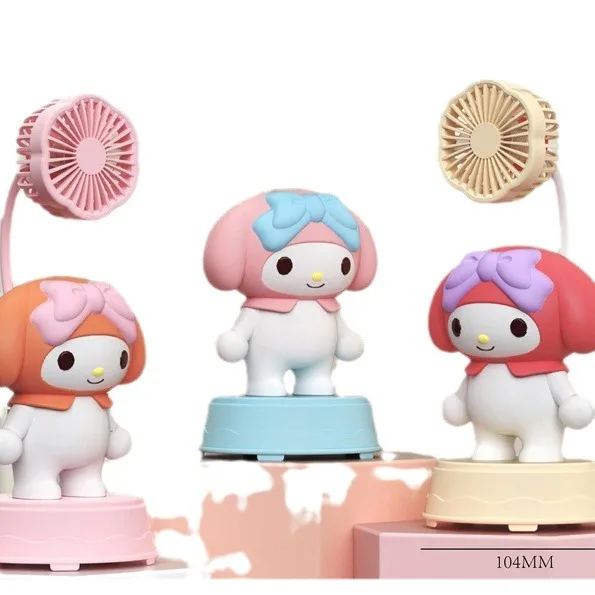 2024 new arrivals cute cartoon usb rechargeable handheld table fan