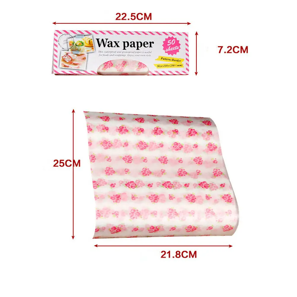 
50 Sheets Edible Glutinous Rice Paper Practical Candy Sugar Coated Wrapping Paper Nougat Edible Paper Transparent Candy Wrapper 