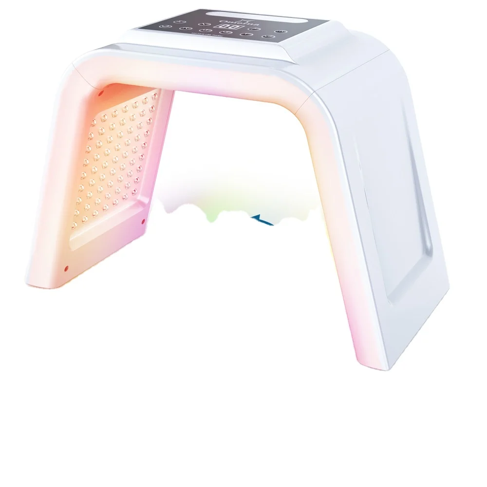 6 Colors LED Facial Mask Moisture Spray Spectrometer PDT Light Therapy Red And Blue Light Beauty Device