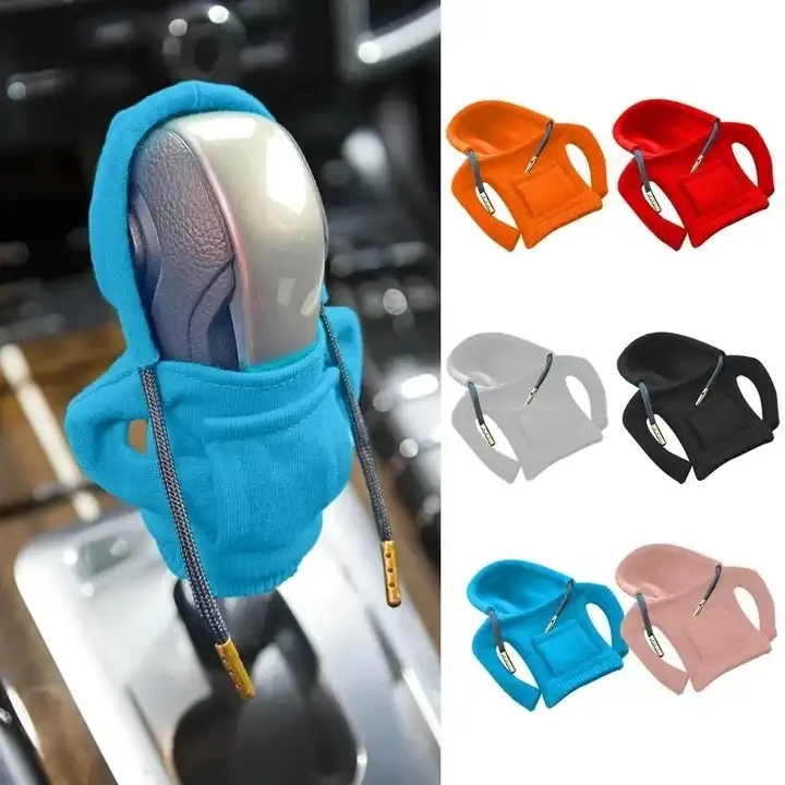 Car Gear Handle Knob Hoodie Cover Manual Or Automatic Universal Car Shift Lever Interior Car Interior Decoration
