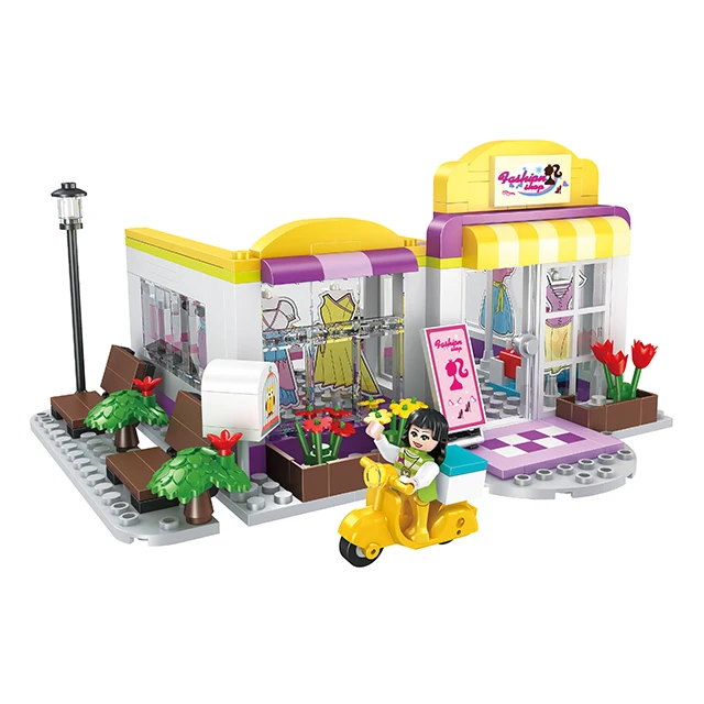 COGO 263pcs Girls Store Intelligence Building Blocks Toys ABS Construction Brick Toys