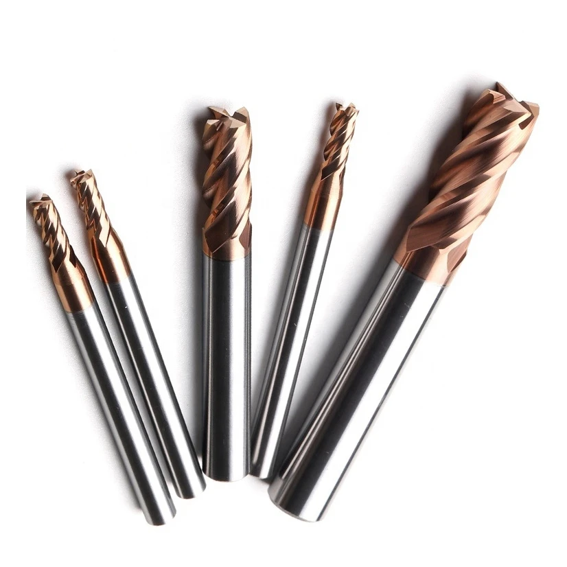 HRC55 CNC Cutting Tools Carbide Corner Radius End Mills for Metal Milling 2 Flute Segment Corner Radius End Mill