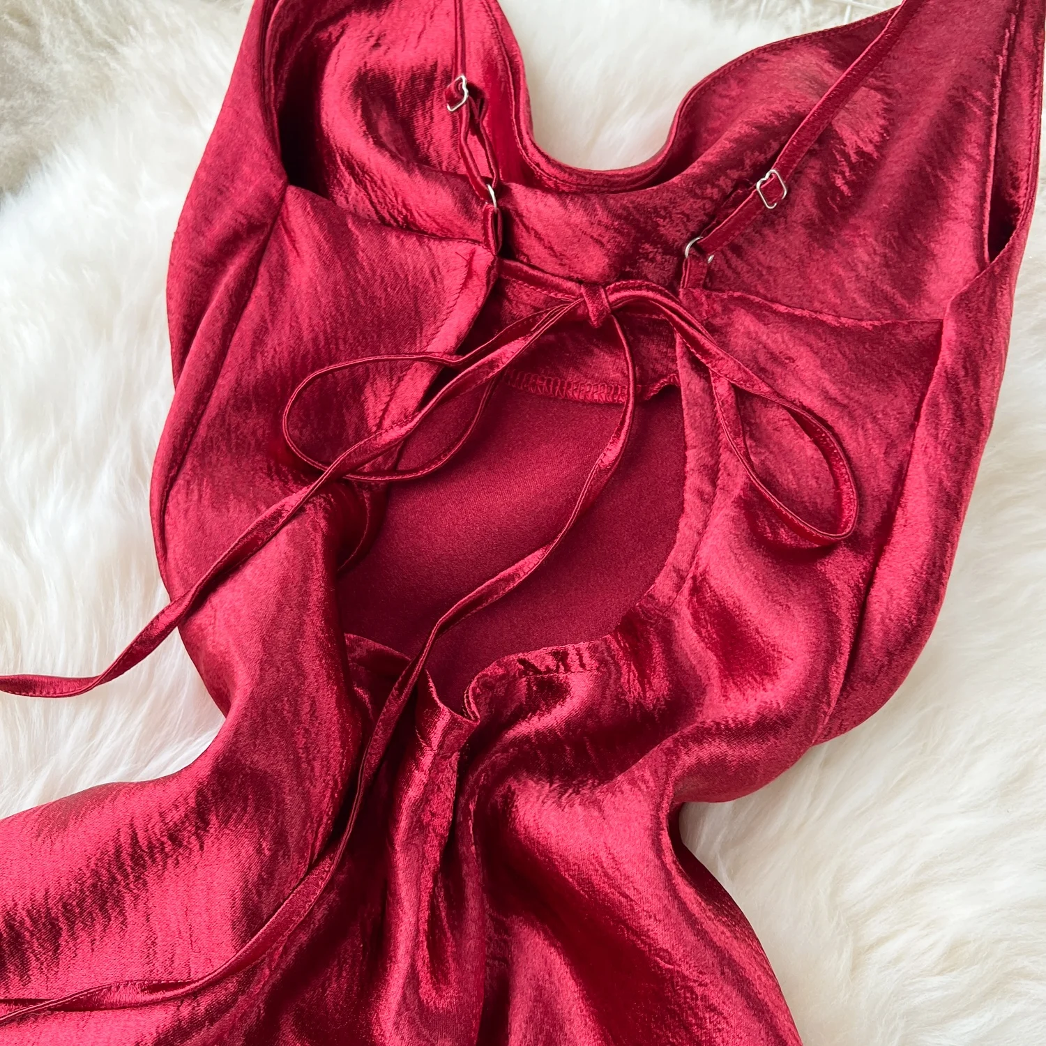 High Quality Summer Elegant Midi Dress For Women Sleeveless Backless Silk Vestidos Ladies Evening Dresses Clothes Women