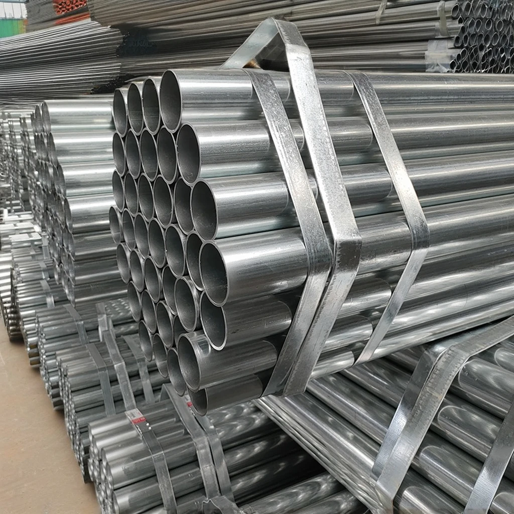 ASTM A36 предварительно оцинкованная Круглая стальная труба для промышленных лесов высококачественная