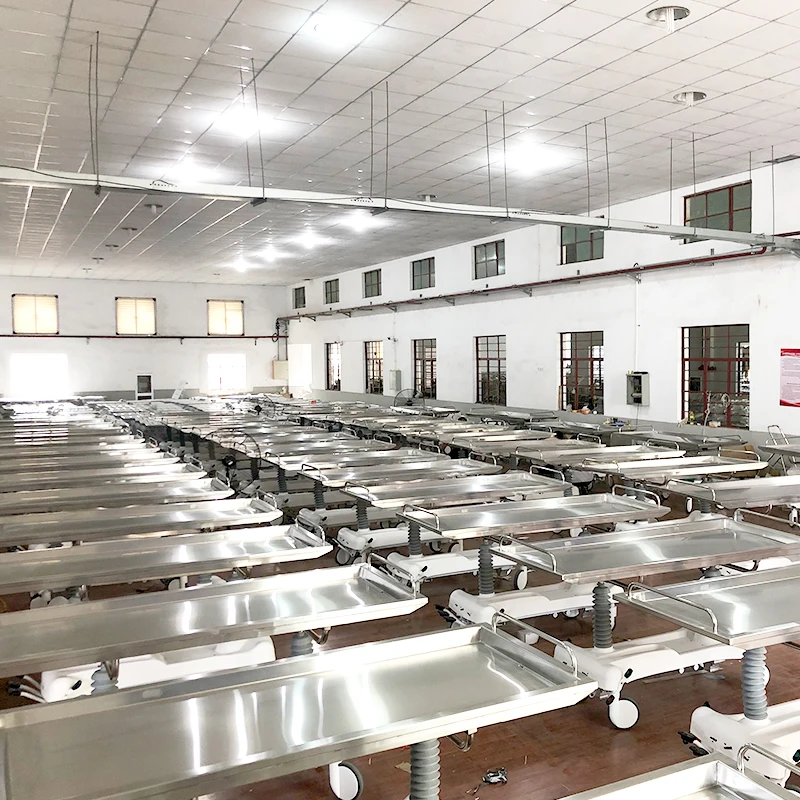MN-YD006 Hospital Patient ABS Patient Transfer Trolley Hydraulic Corpse Stretcher