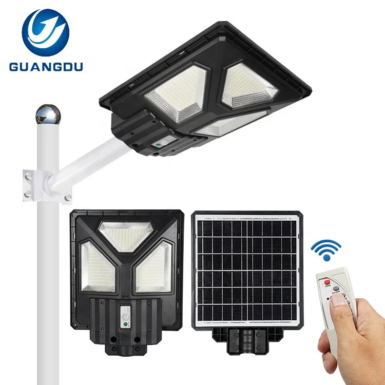 Abs высокомощный радар-датчик 400 Вт 500 Вт 800 Вт Встроенный все в одном светодиодный солнечный уличный фонарь