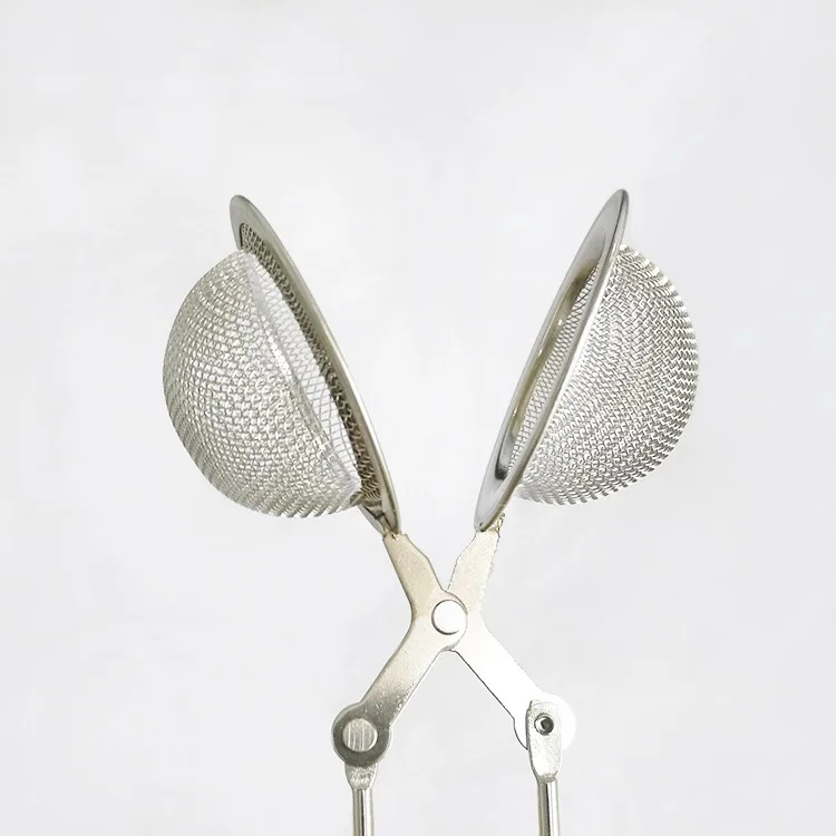 gold tea infuser metal tea ball with handle wholesale loose leaf tea tools