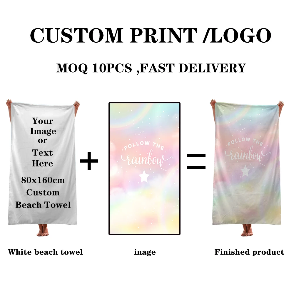 Wholesale Sand Free Beach Towel Boho Style Custom Digital Printed Summer Towels