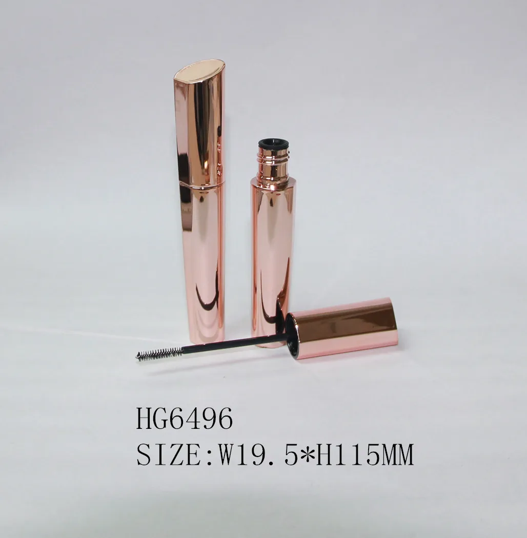 6ML Capacity Cosmetic packaging mascara tube with silicone brush