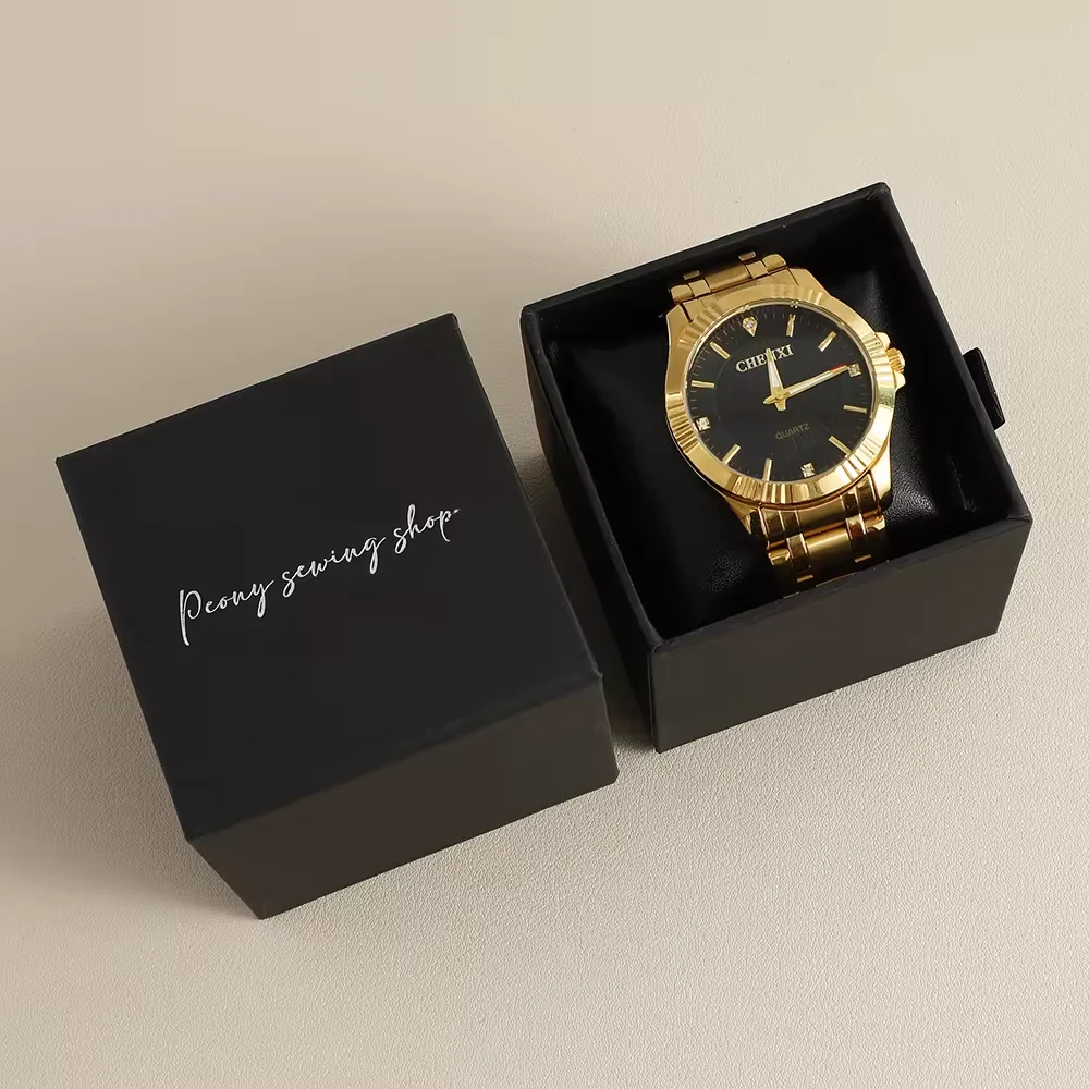 Factory Low MOQ Custom Logo Watch Box Single Display Watch Box With Pillow