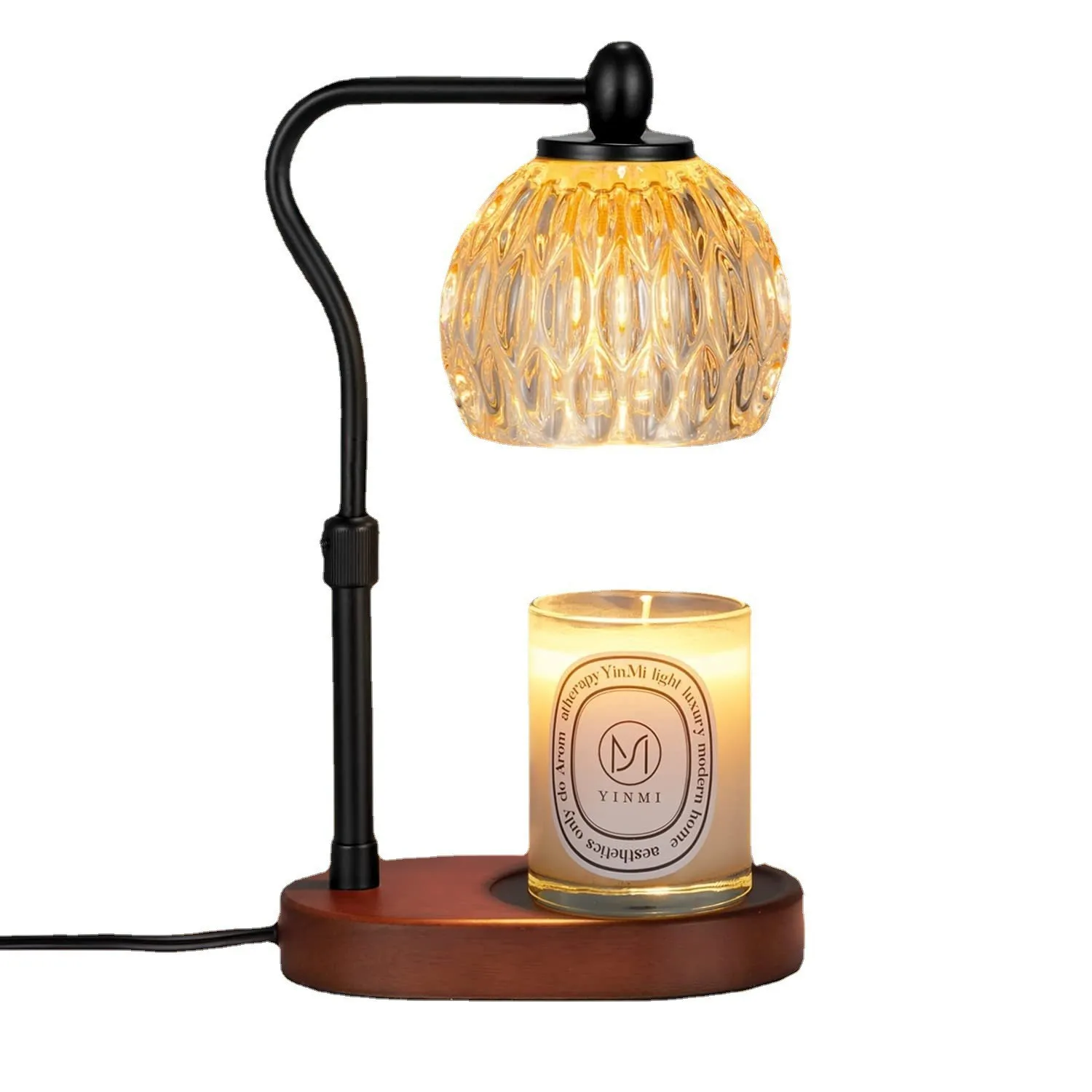 Height Adjustable Timing Switch Wax Melting Lamp Eco-friendly Smokeless Candle Lamp Bedside Electric Candle Warm Lamp
