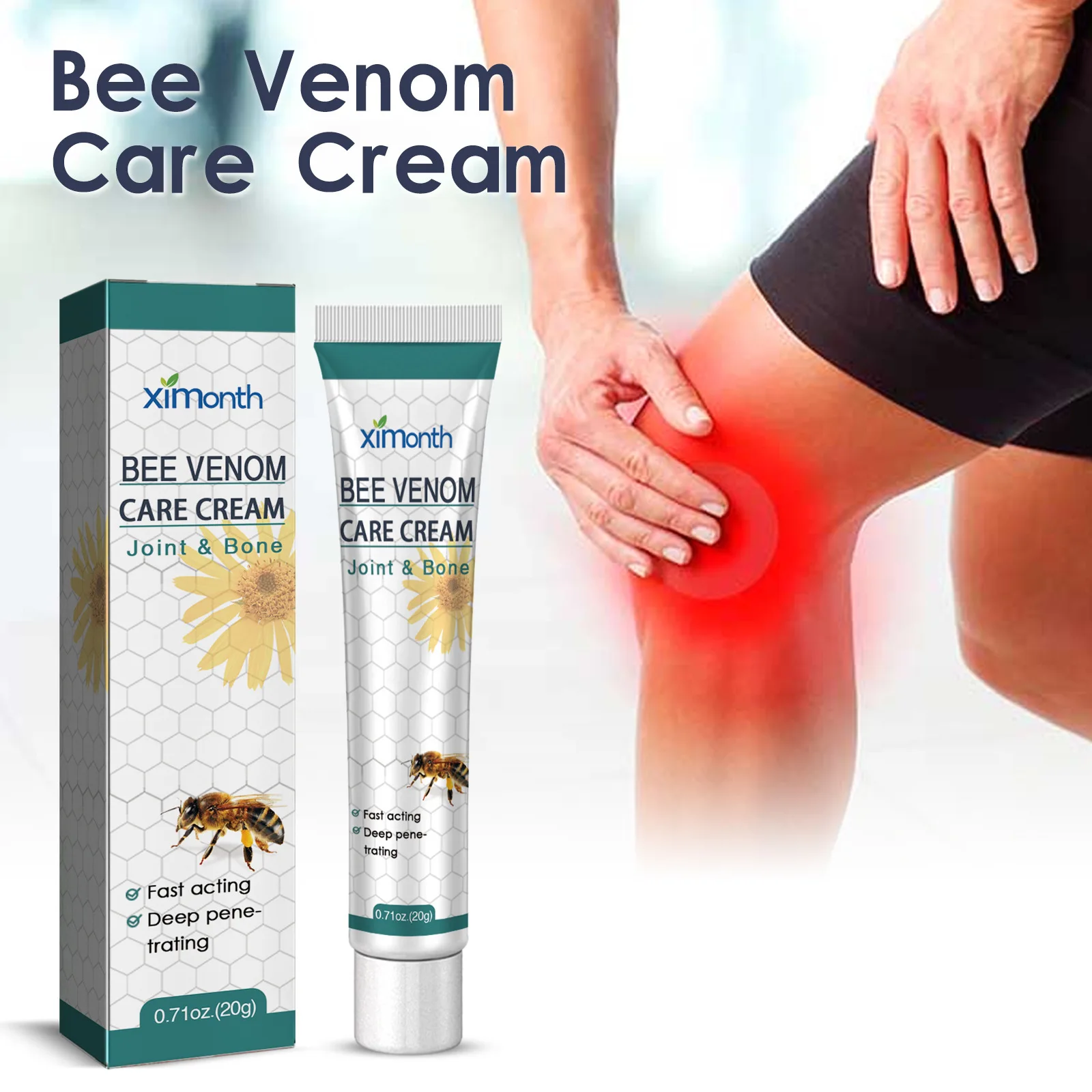 Ximonth Bee venom joint ointment relieve foot knee shoulder neck lumbar joint JSKY massage care ointment