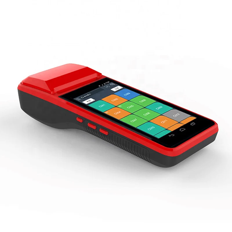 Можно крепить любые приспособления: PDA с термальным принтером nfc Wi-Fi синий зуб 4g gprs pos устройств MHT-M2 android 7,1 POS терминал