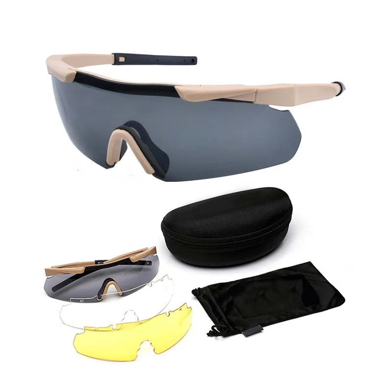 Outdoor Photochromic Sunglasses 2.0 Ballistic Polarized Goggles Protection Tactical Glasses Paintball Shooting Gafas