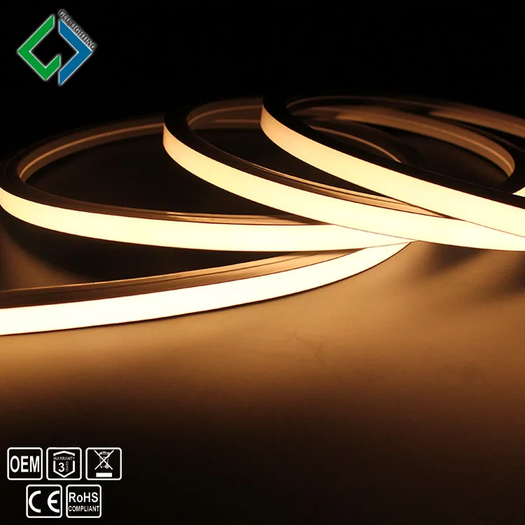 12V/24V 5050 outdoor RGB neon led strip, dot free UV resistant IP67 silicone neon rgb led strip